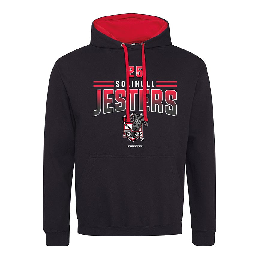 Solihull Jesters Black and Red Hoody