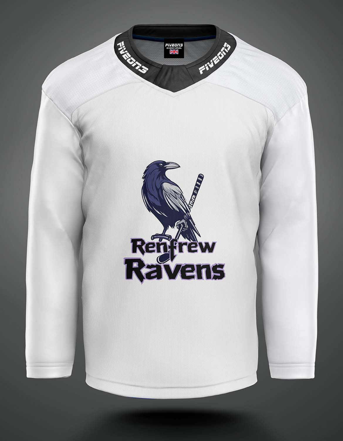 Renfrew Ravens White Training Jersey