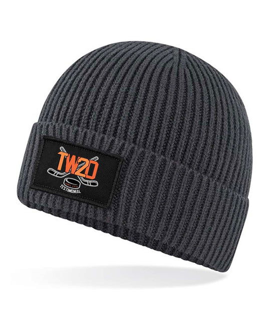 TW20 Cuffed Patch Beanie Hat