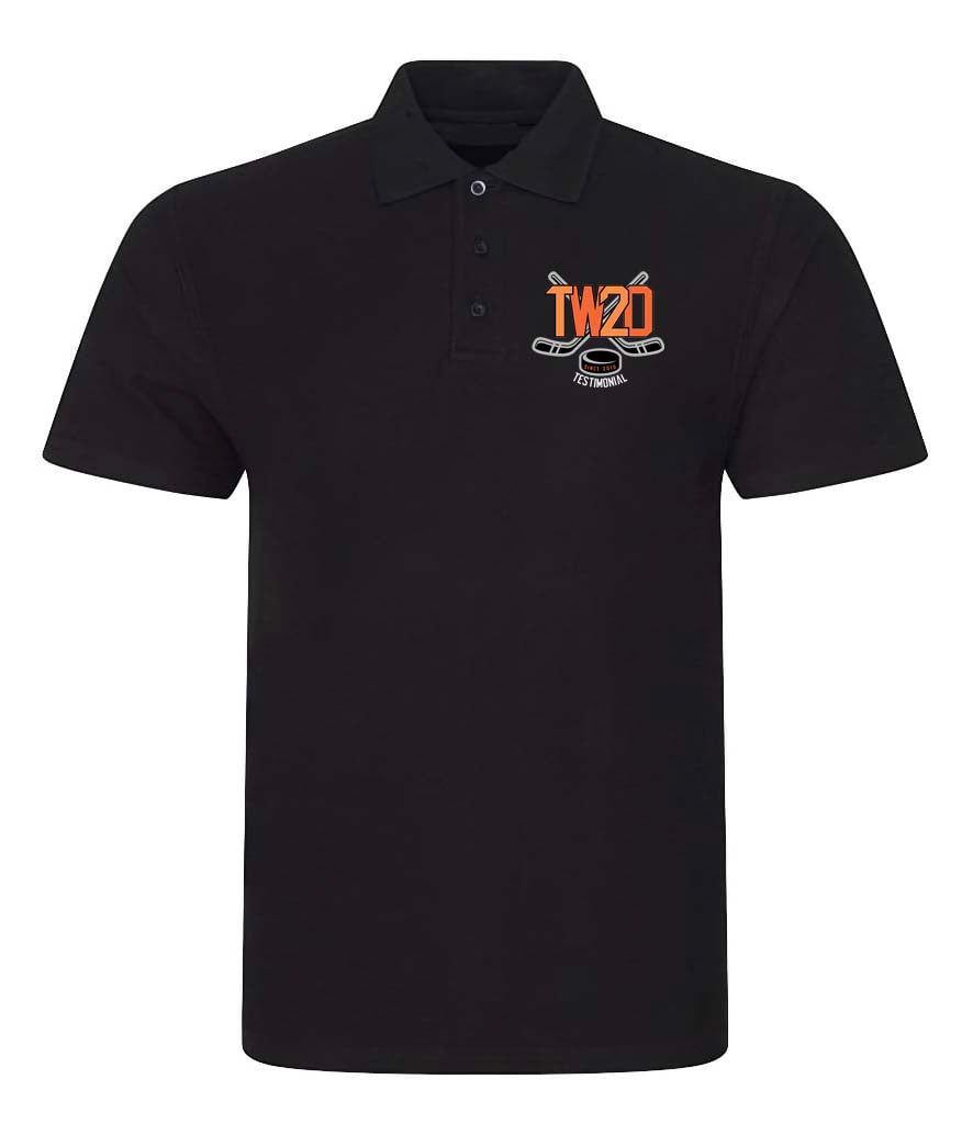 TW20 Testimonial Black Polo