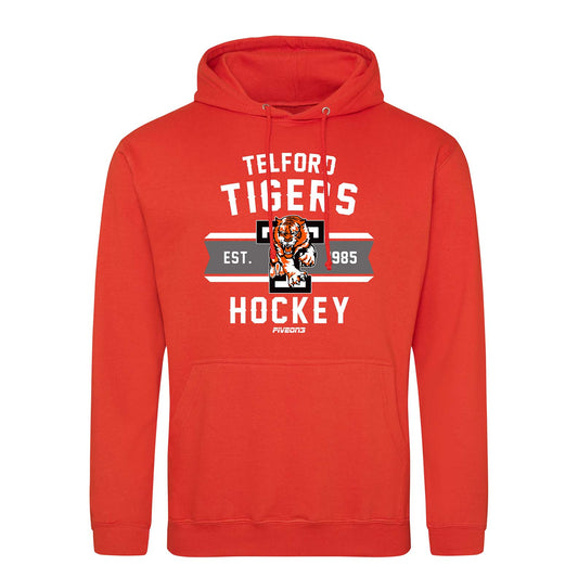 Telford Tigers Hoody Sunburst Orange